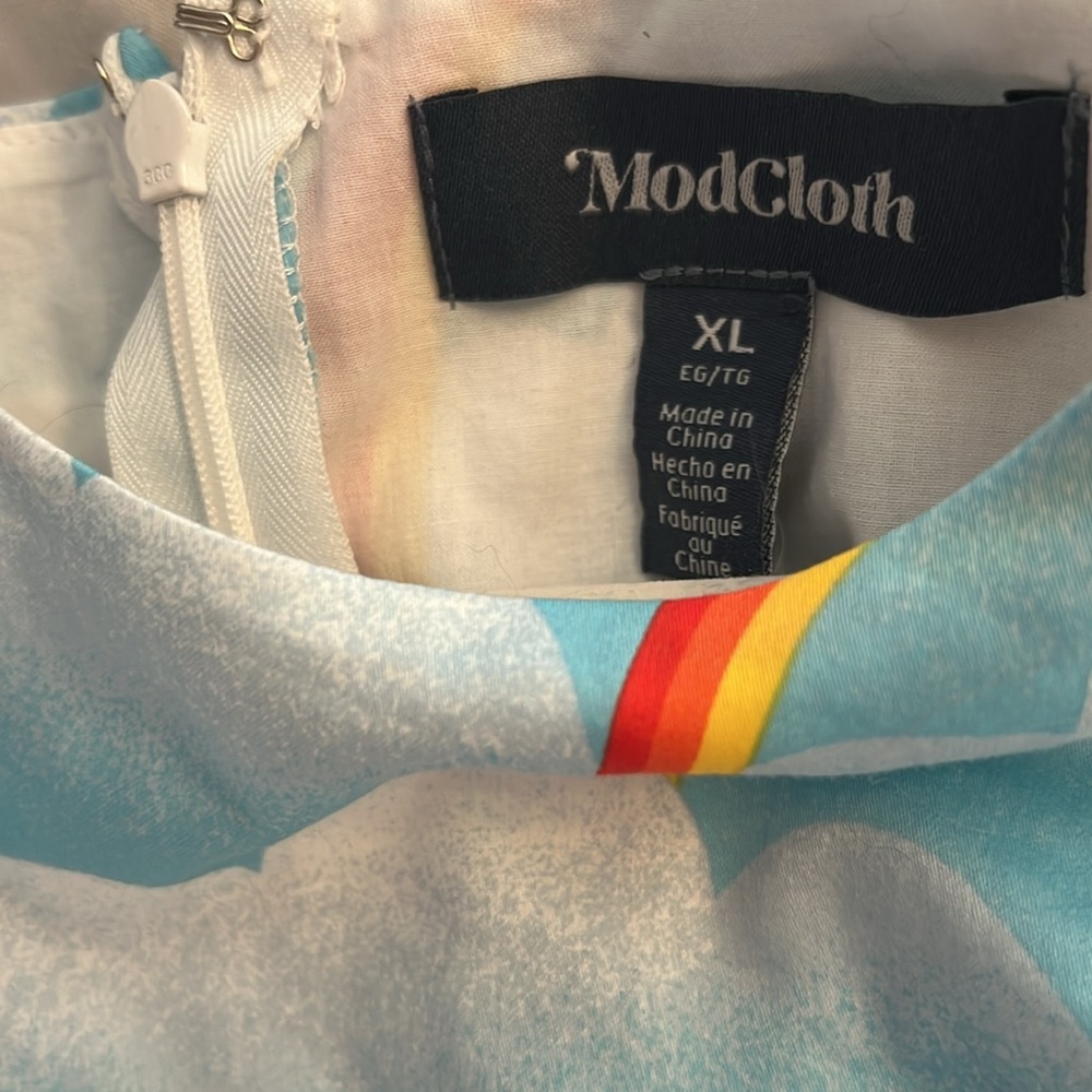 Rainbow lightweight ModCloth dress. - Picture 2 of 4